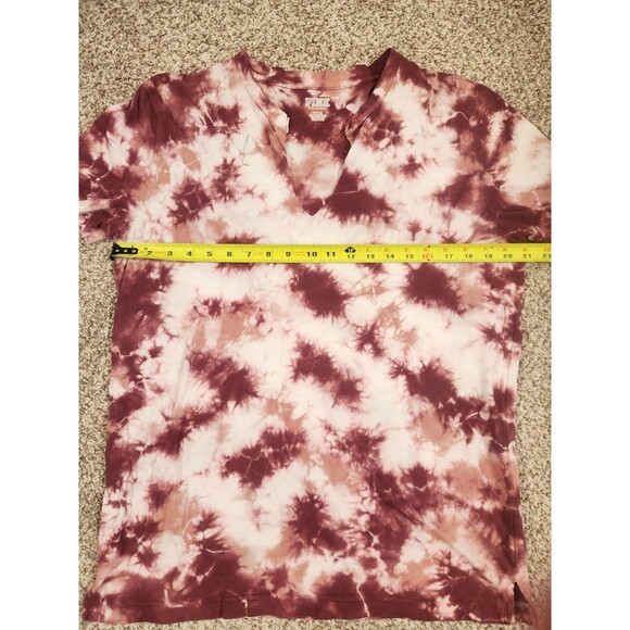 Victoria’s Secret PINK Womens Size Medium Pink Tie Dye TShirt Top - Picture 4 of 6